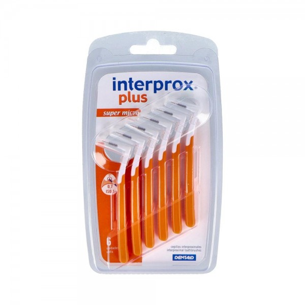 Cepillo Interdental Interprox Plus S-Micro Angu Naranja 6 U