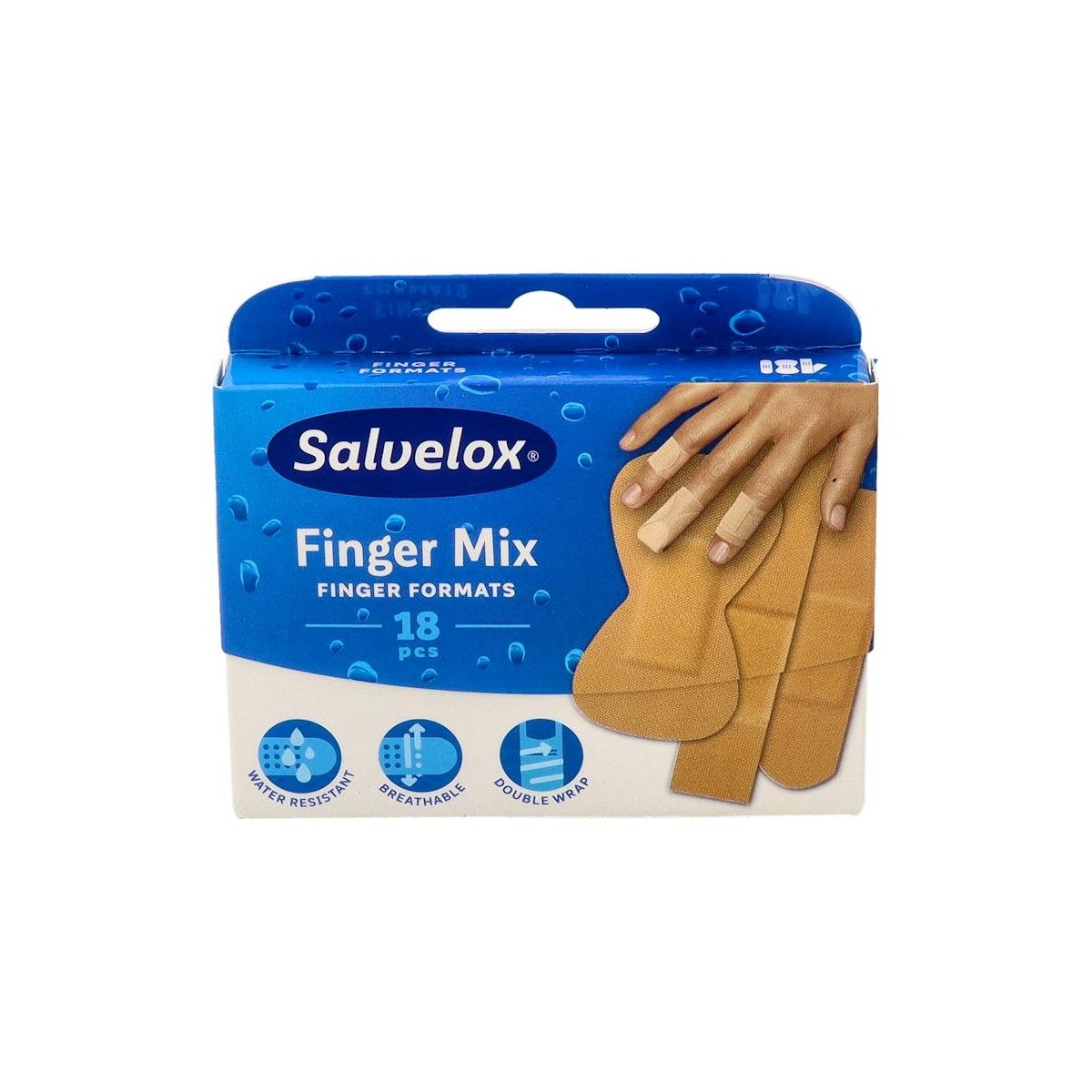 Tiritas Salvelox Finger Mix Surtido 18 U