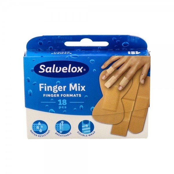 Tiritas Salvelox Finger Mix Surtido 18 U