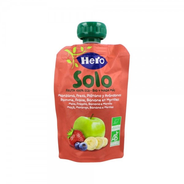 Hero Baby Bolsa Solo Eco Manzana Platan Fresa Arandan 100...