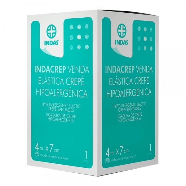 Indacrep Venda Elástica Crepé 4 M X 7 Cm.