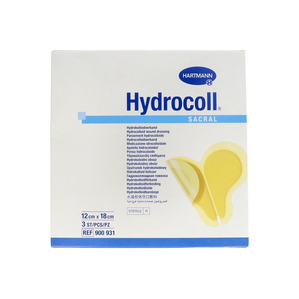 Hydrocoll Sacra Apo Est 12X18Cm 3U