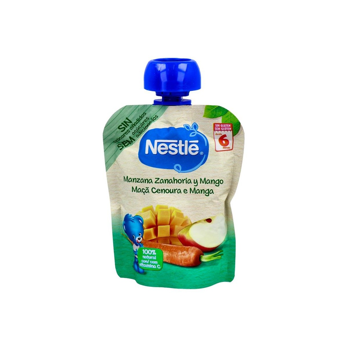 Nestle Bolsita Manzana Zanahoria Y Mango 90G.