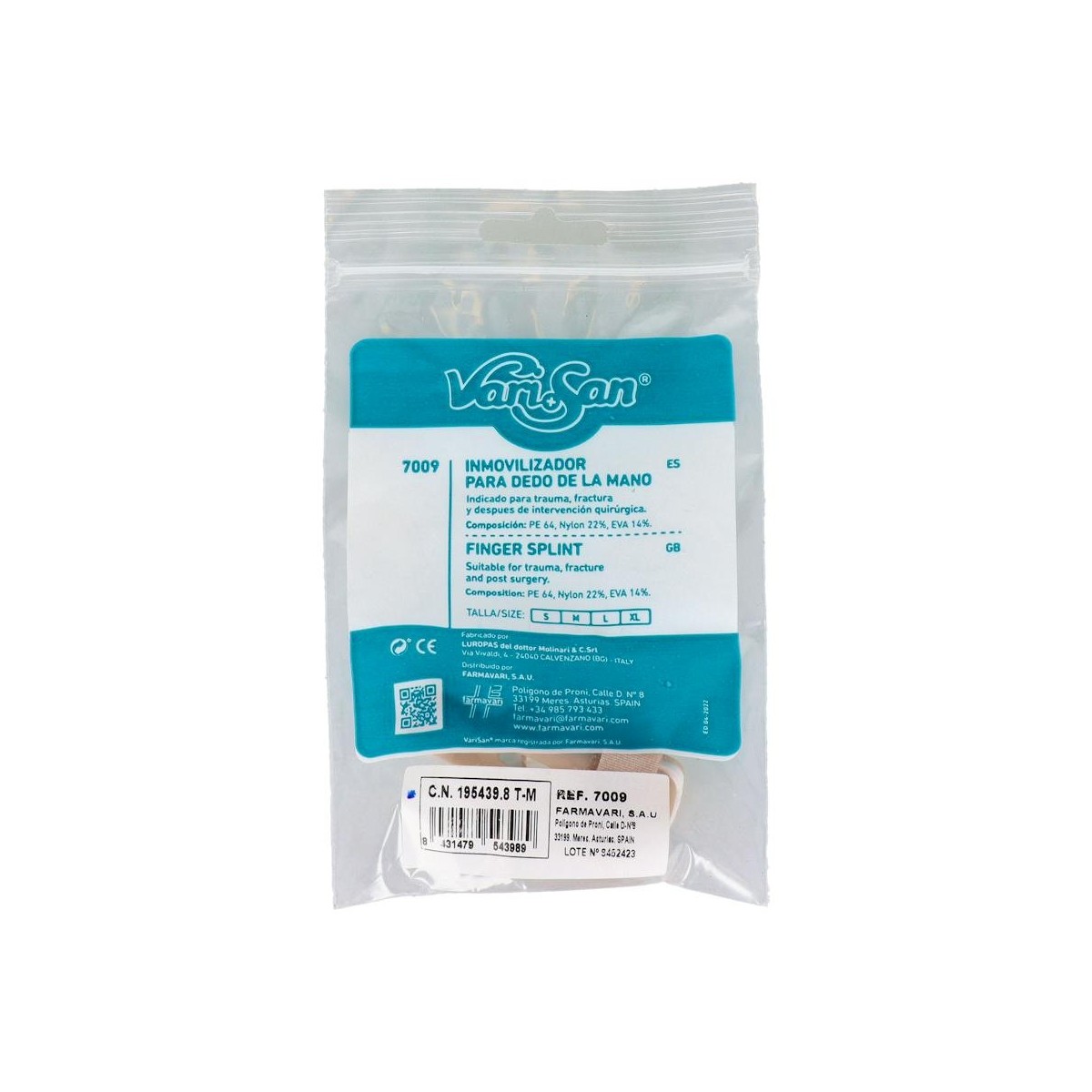 Inmovilizador De Dedo Varisan Tm