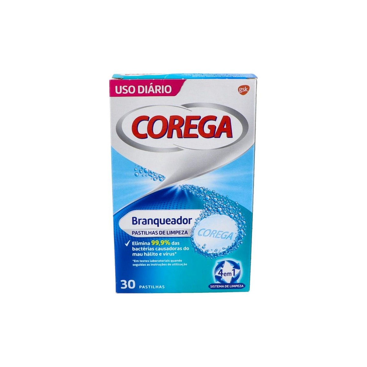 Corega Blanqueador 30 Tab