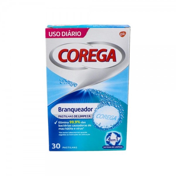 Corega Blanqueador 30 Tab