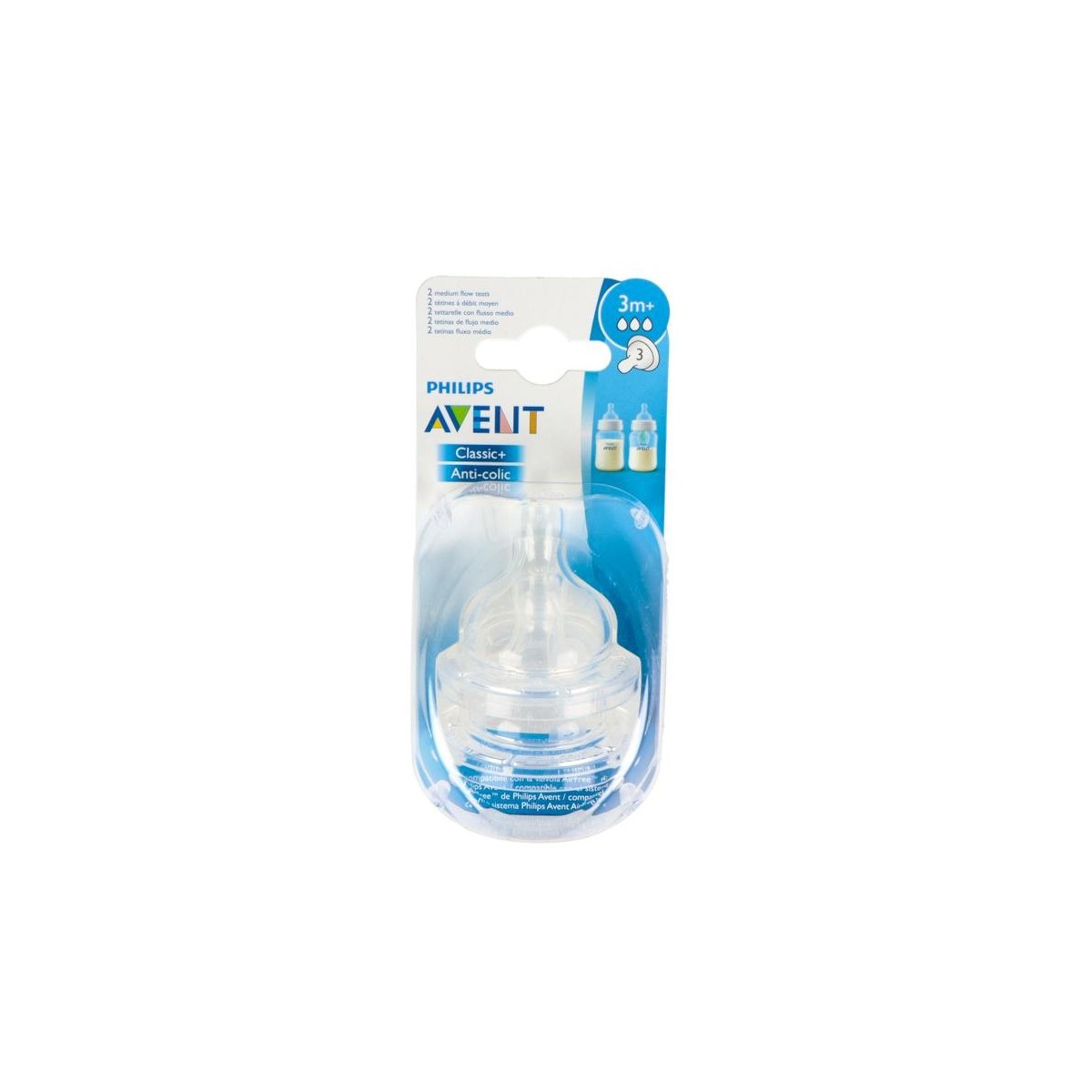Tetina Avent Sil 3Ag F-Med 2U 1649