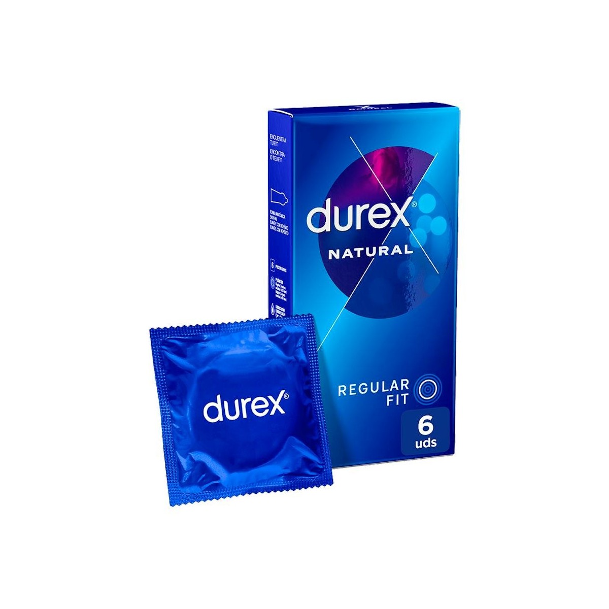 Durex Natural Plus Extralubricado Easy On 6 U