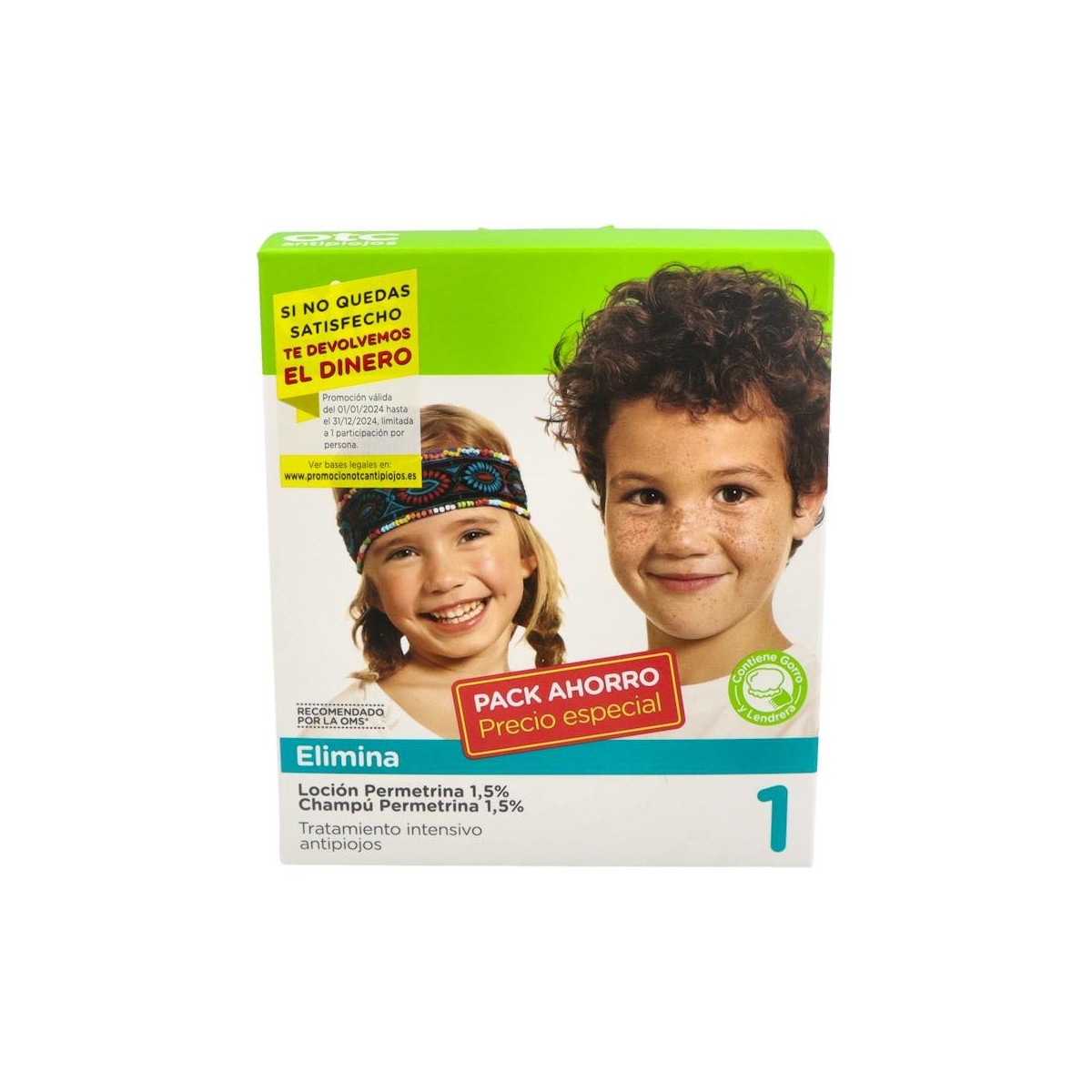 Otc Antipiojos Otc Pack Permetrina 1,5%...