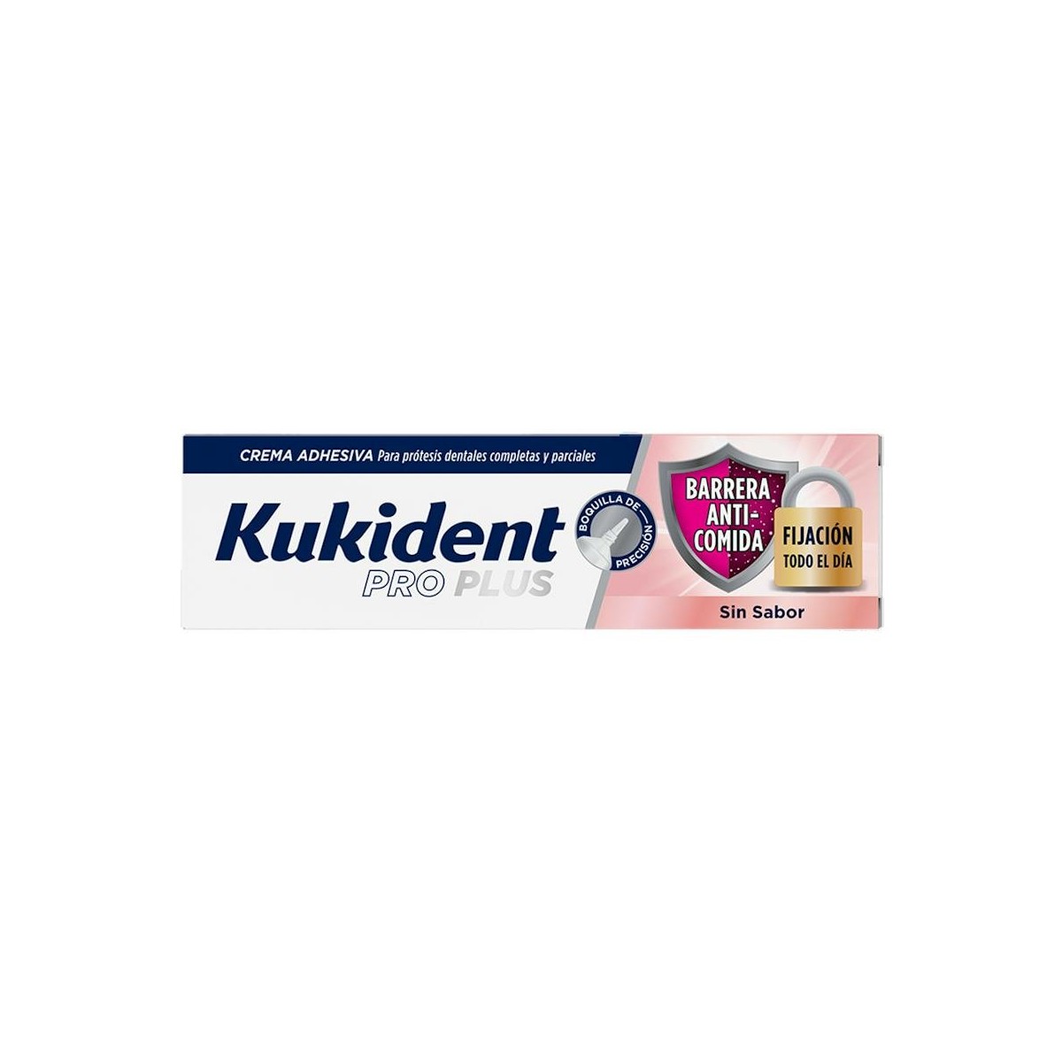 Kukident Pro Plus Barrera Anticomida Sin Sabor 40G