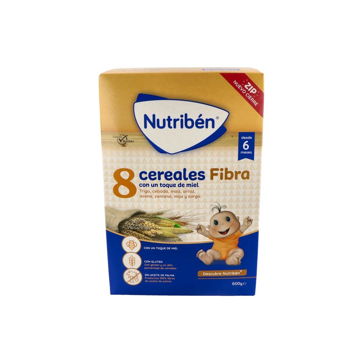 Nutriben 8 Cereales Miel Fibra 600 G