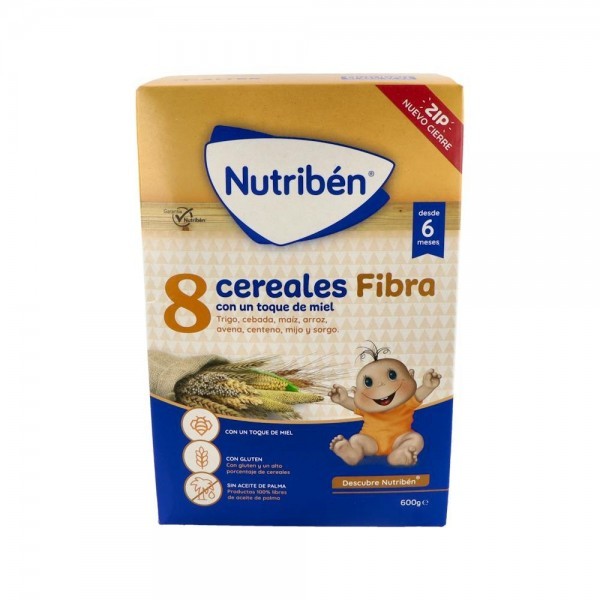 Nutriben 8 Cereales Miel Fibra 600 G