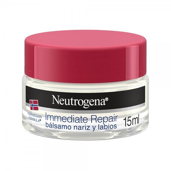 Neutrogena, Bálsamo Nariz y Labios, Fórmula Noruega, Crema que hidrata y repara, Rápida Absorbción, Trata labios agrietados y na