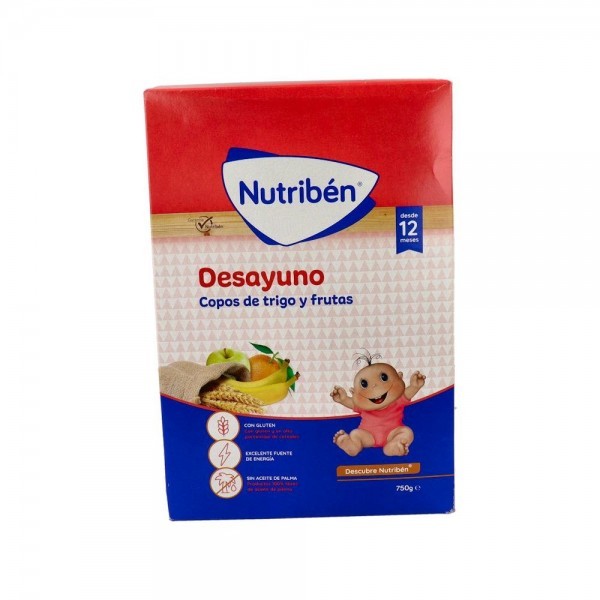 Nutriben Desayuno Copos Trigo Frutas 750 G