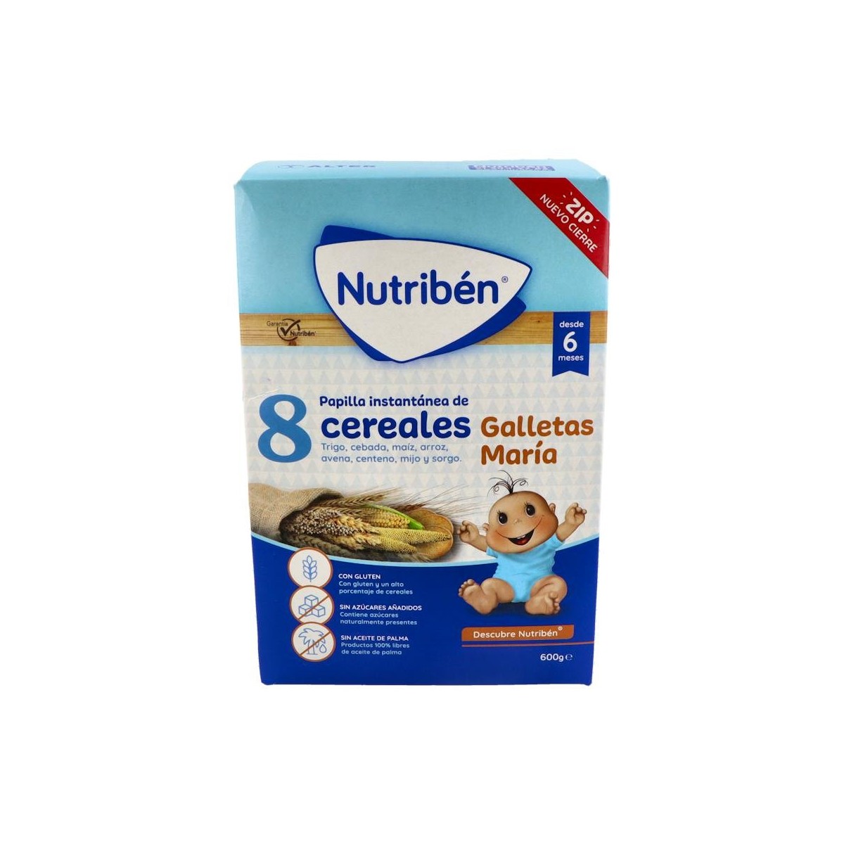 Nutriben 8 Cereales Galletas Maria 600 G
