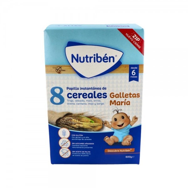 Nutriben 8 Cereales Galletas Maria 600 G