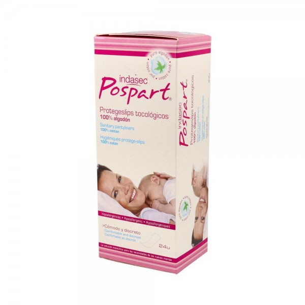 Indasec Pospart® Protegeslips 100% Algodón 24U
