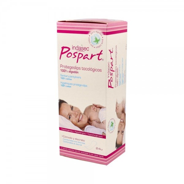 Indasec Pospart® Protegeslips 100% Algodón 24U