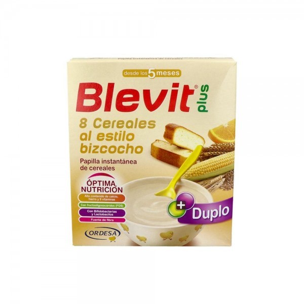 Blevit Plus Duplo 8 Cereales Bizcocho Y Naranja 600 G