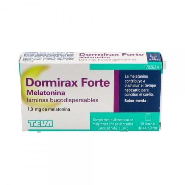 Dormirax Forte Melaton 1,9 Mg 30 Laminas Buco