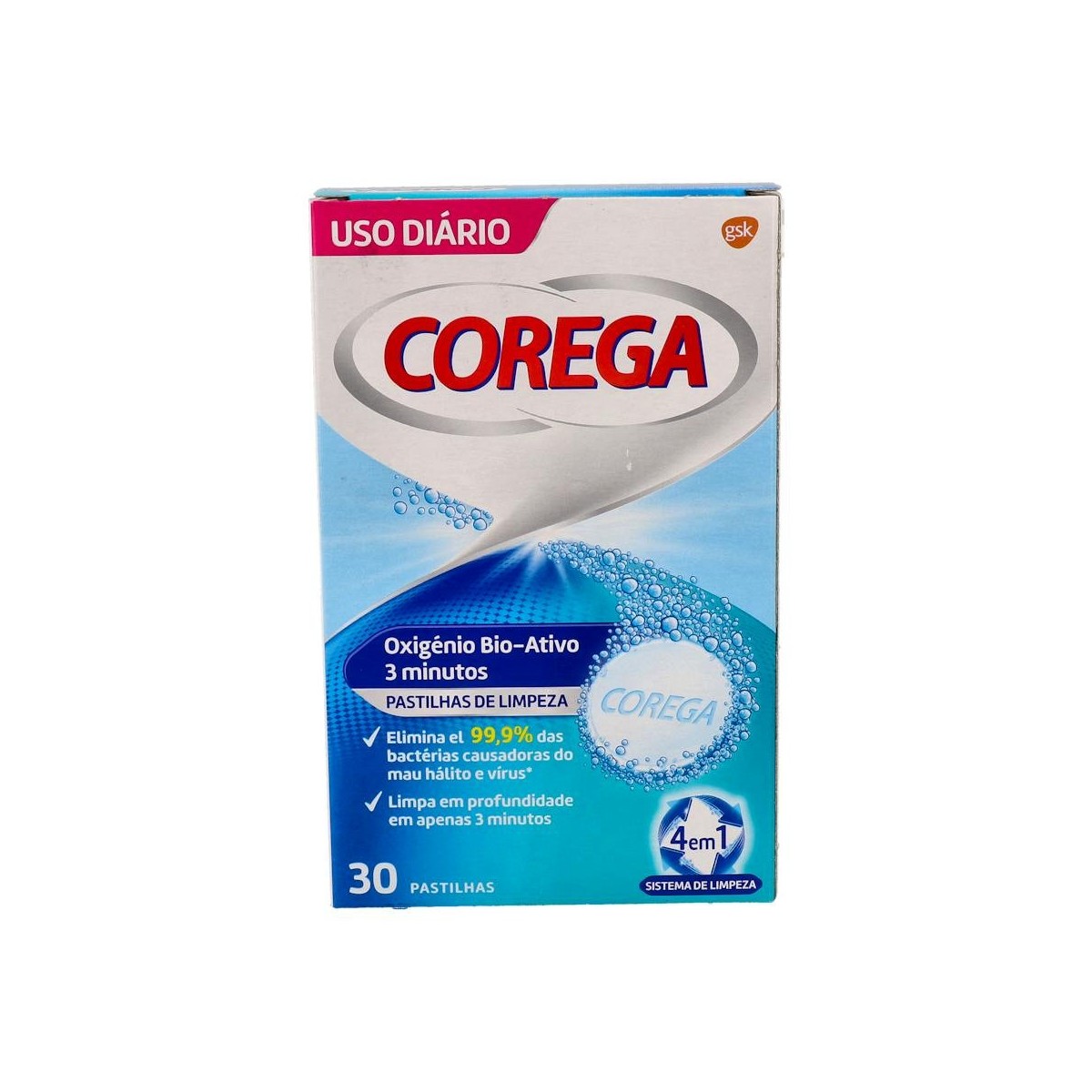 Corega Oxigeno Activo 30 Tabs