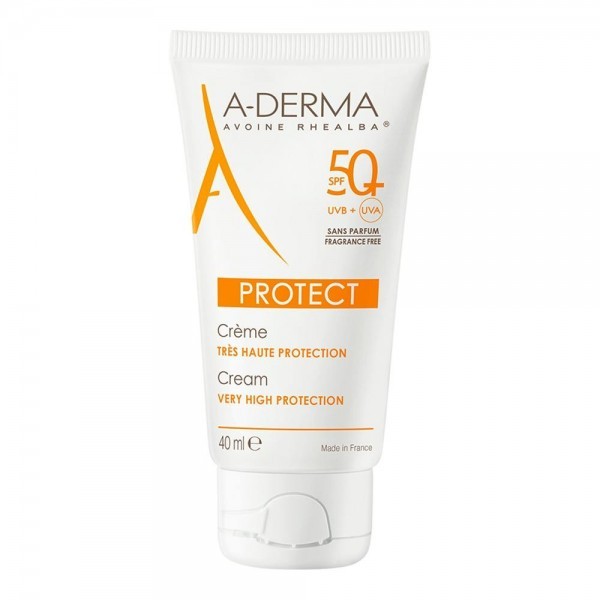 A-Derma Protect SPF 50+ Crema Solar facial SPF50+ sin perfume 40ml