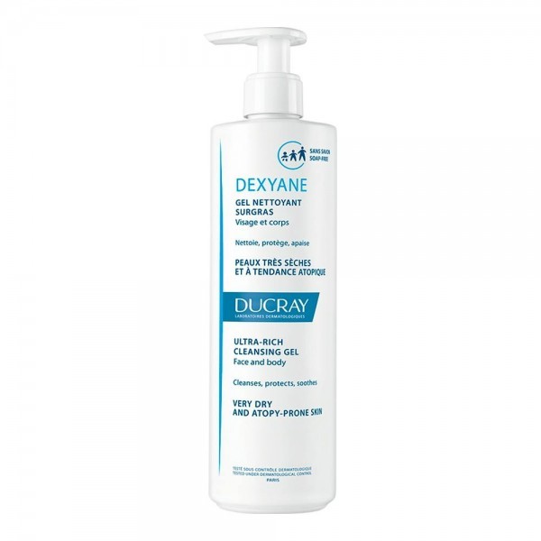 Ducray Dexyane Gel limpiador sobregraso ultra rico piel muy seca y atópica 400ml