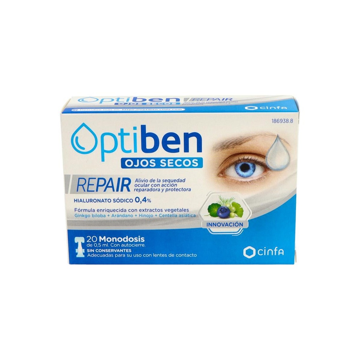 Optiben Ojos Secos Repair 20 Monodosis