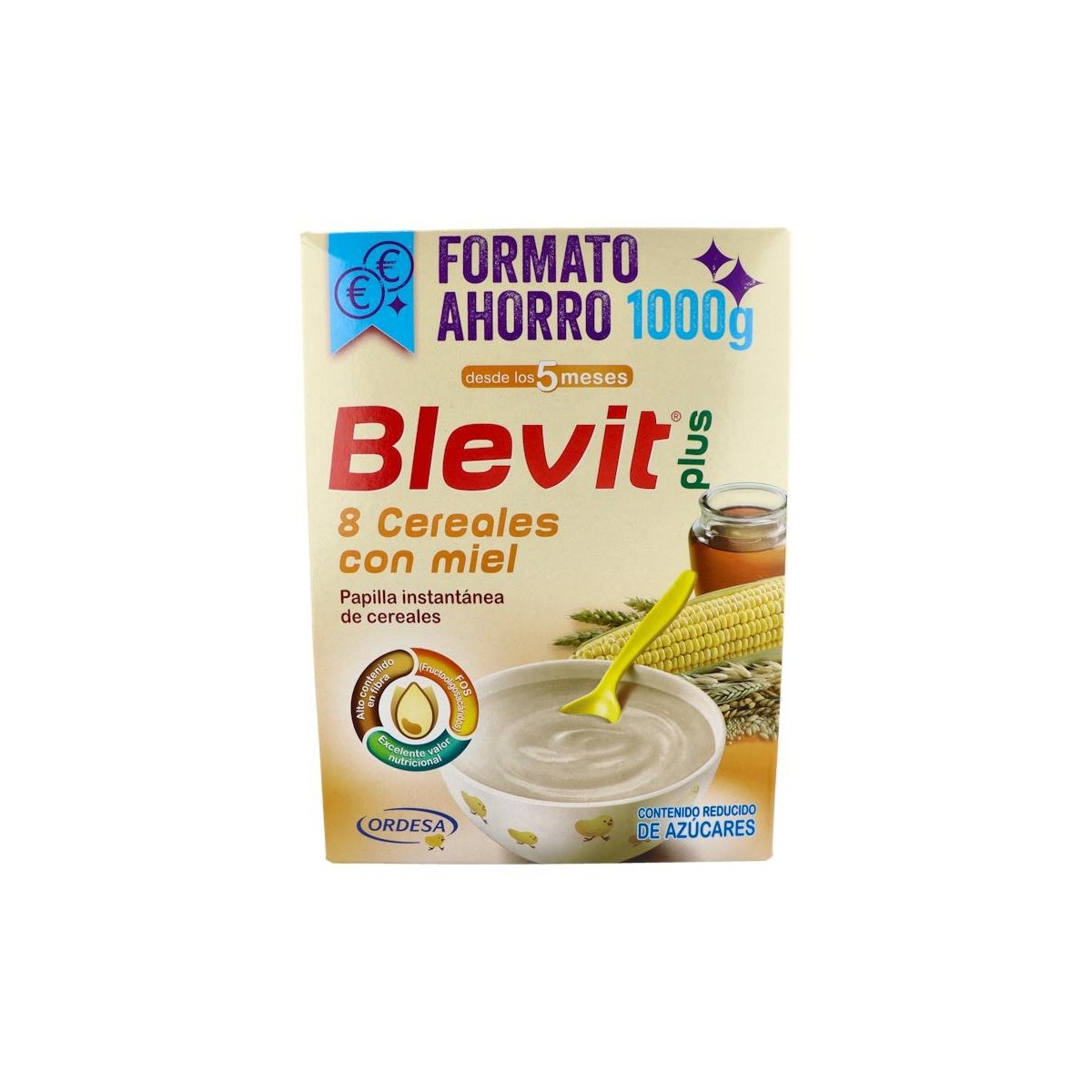 BLEVIT PLUS 8 CEREALES MIEL 1000 G