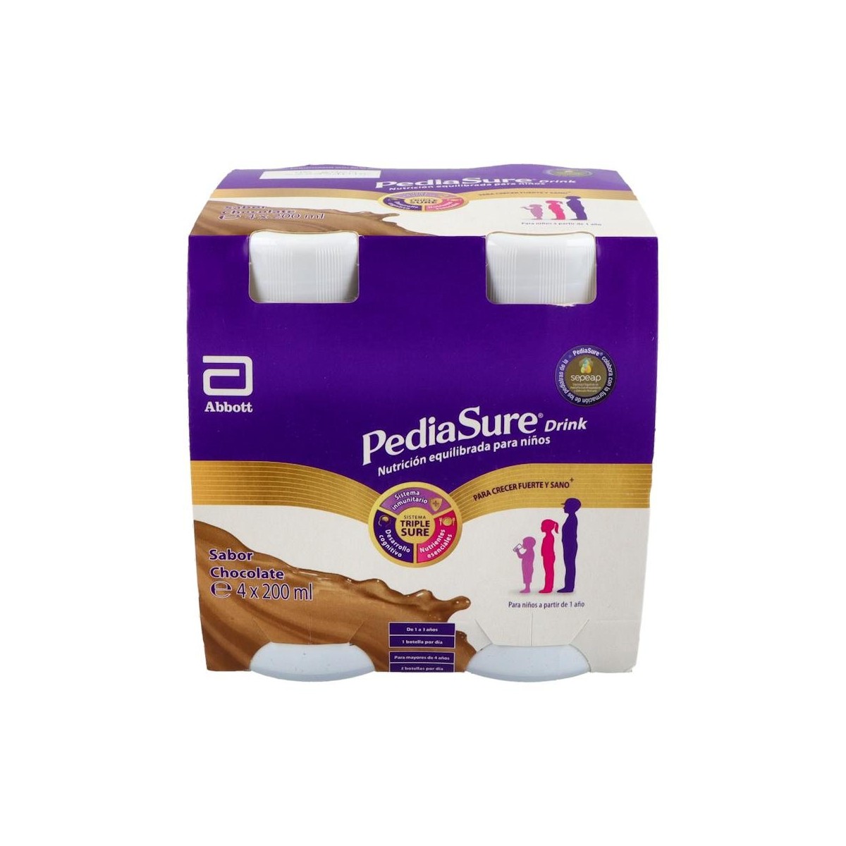 Pediasure Drink Chocolate 4 Bot 200 Ml