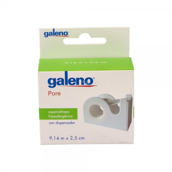 Esparadrapo Galeno Hipoalerg Pore Papel 9,14 Mx2,5 Cm Blanco Disp