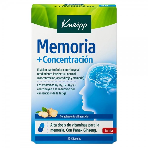 Kneipp® Memoria y Concentración 30 tbl