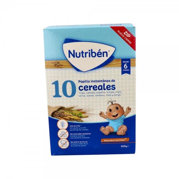 Nutriben Papilla 10 Cereales 600 G