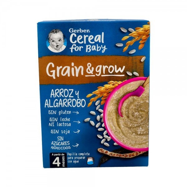 Gerber Papilla Arroz Y Algarrobo 250G