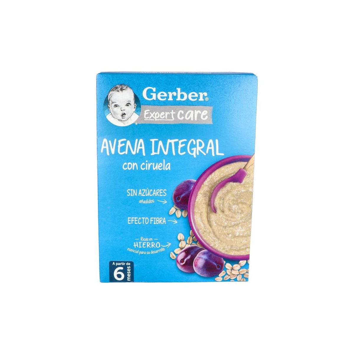 Gerber Papilla Avena Con Ciruela 250G