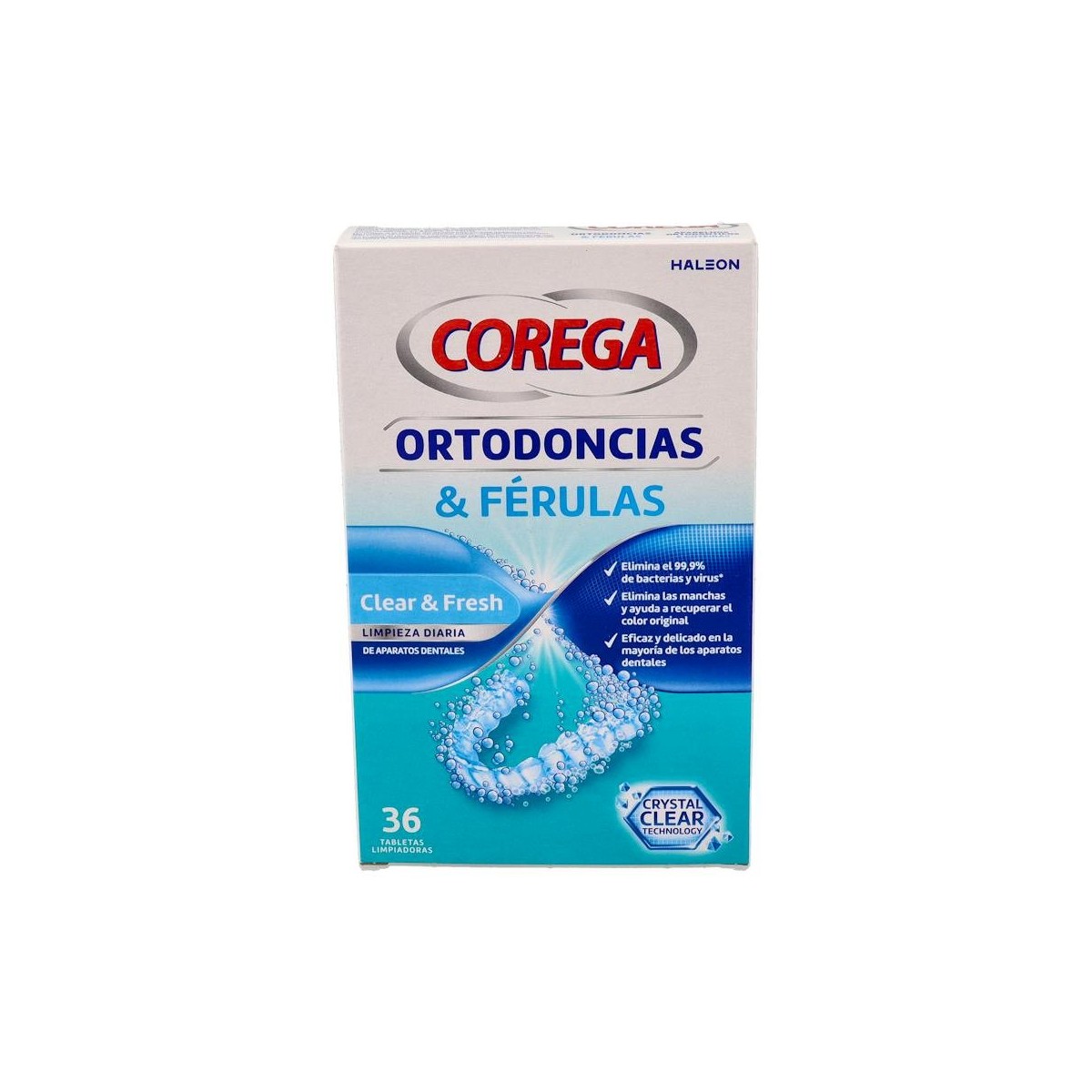 Corega Ortodoncias & Ferulas 36 Tab Limpiadoras