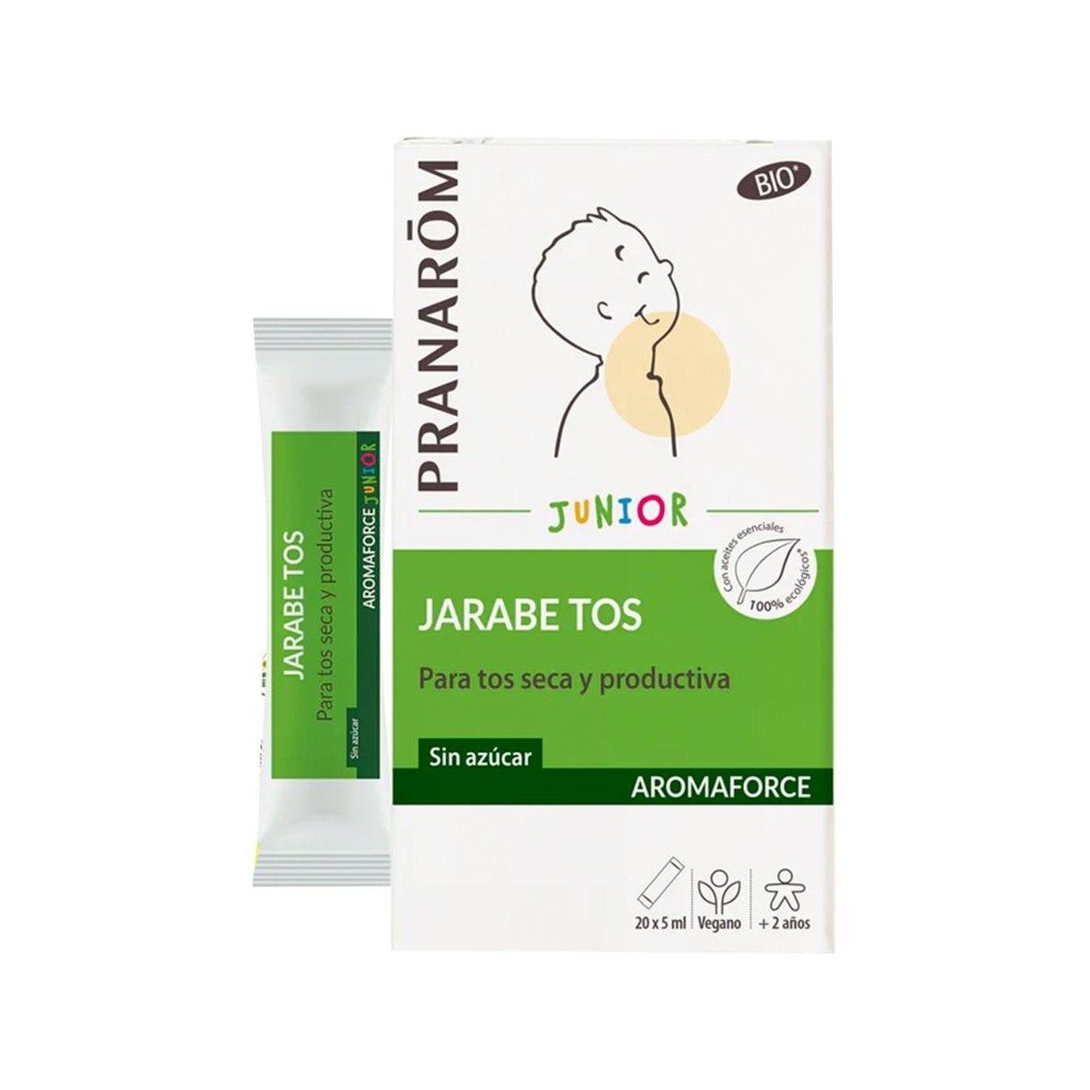 Pranarom Aromaforce Junior Jarabe Tos Bio 20X5 Ml