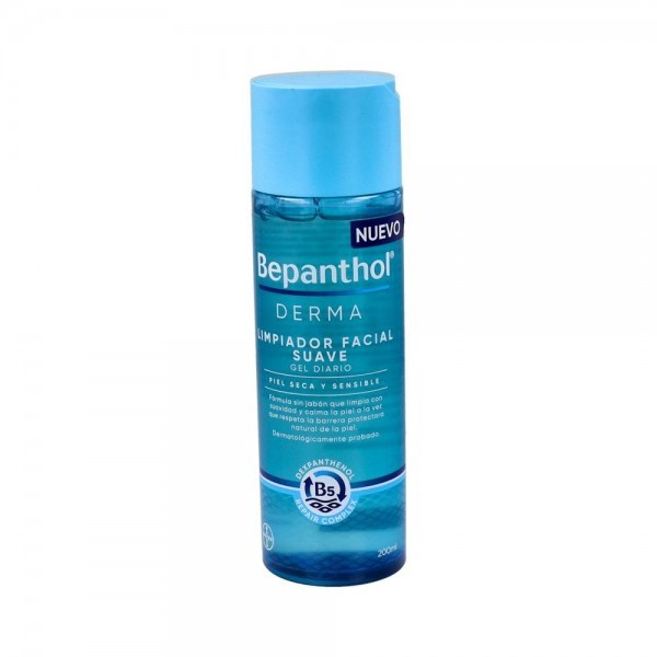 Bepanthol Derma Limpiador Facial Suave Gel Diario 200 Ml