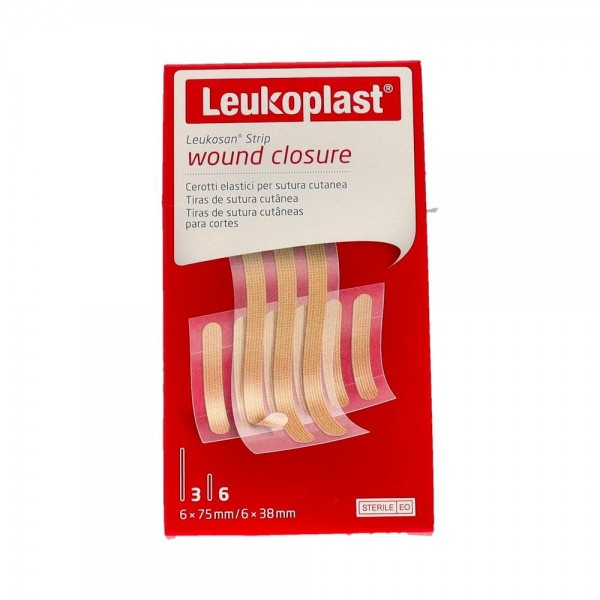 Leukoplast Leukosan Strip Nat 6X38Mm 6X75Mm 2 Un