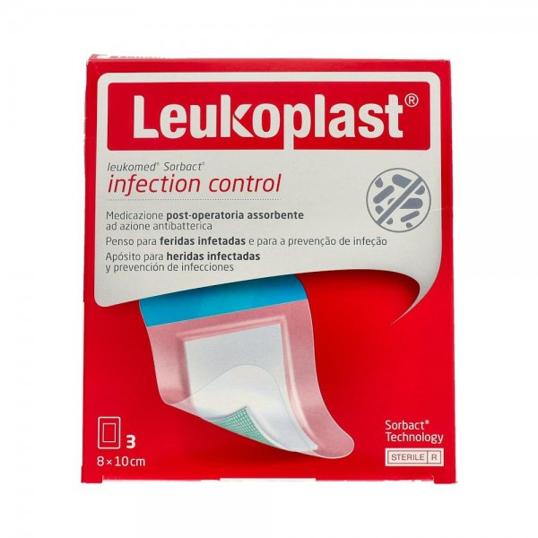 Leukoplast Leukomed Sorbact Apos Est 8Cm X 10Cm