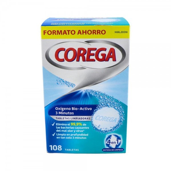 Corega Oxigeno Bio-Activo 108 Tab
