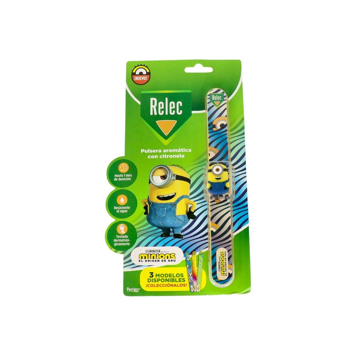 Relec Pulsera Mosq Inf Minions Azul