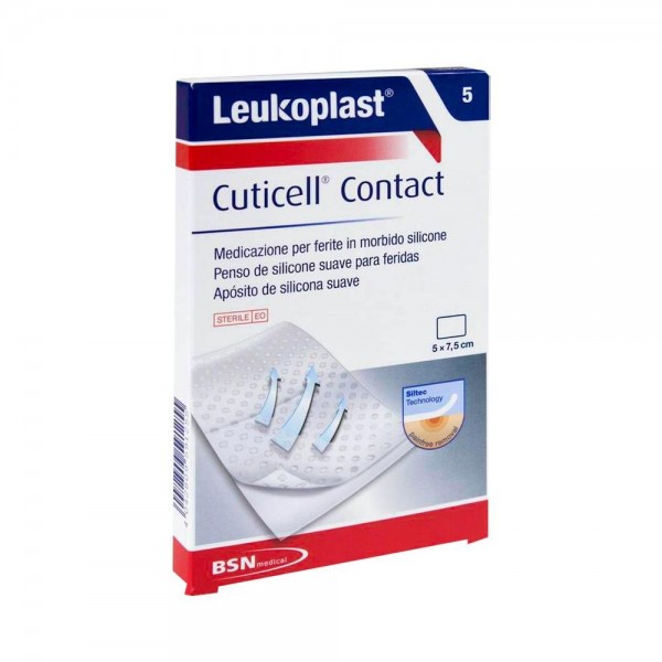 Leukoplast Cuticell Esteril Silic Contact 5 Cm X 7,5 Cm 5 Un