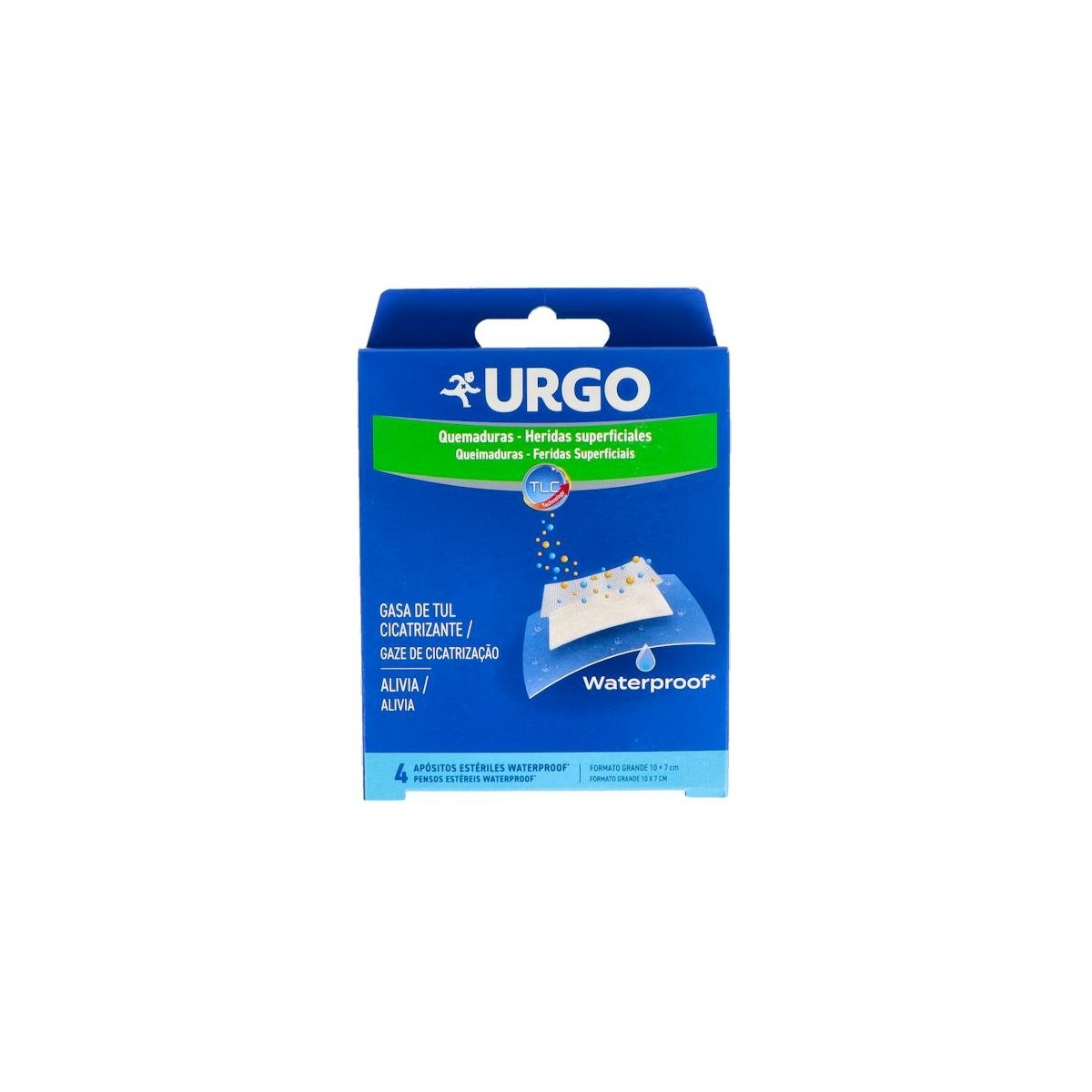 Urgo Quemaduras Waterproof 10X7Cm 4Apositos