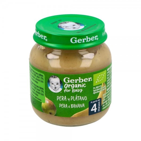 Gerber Tarrito Organic Pera Platano 125G