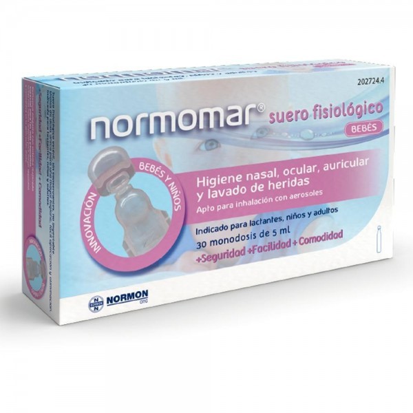 Normomar Suero Fisiológico Bebé 30 unidades de 5ml