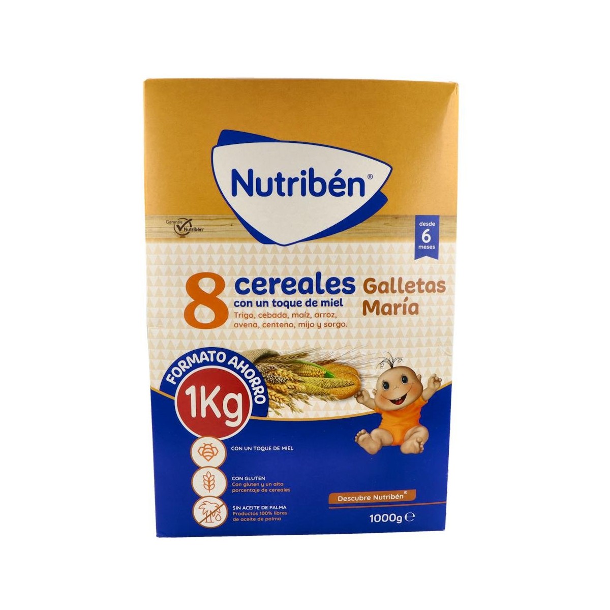 Nutriben 8 Cereales Miel Galleta Maria 1000G