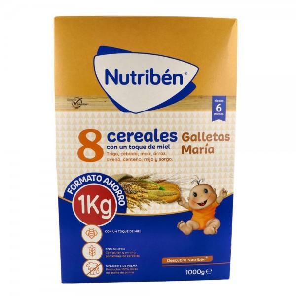 Nutriben 8 Cereales Miel Galleta Maria 1000G