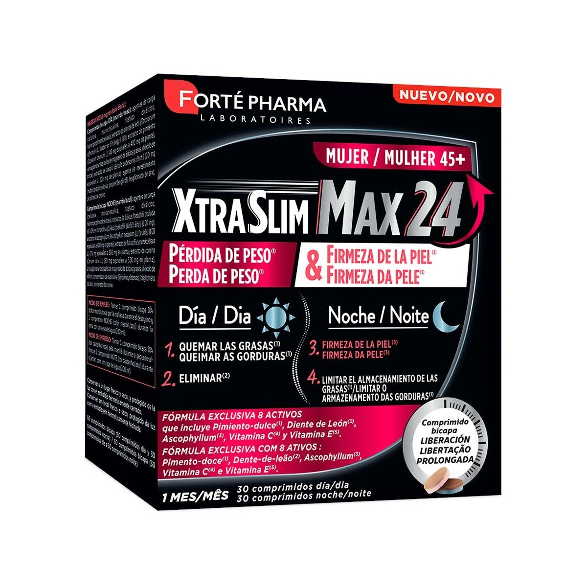 Xtraslim Max 24 Mujer 45+ 60 Comp (30 Dia + 30...