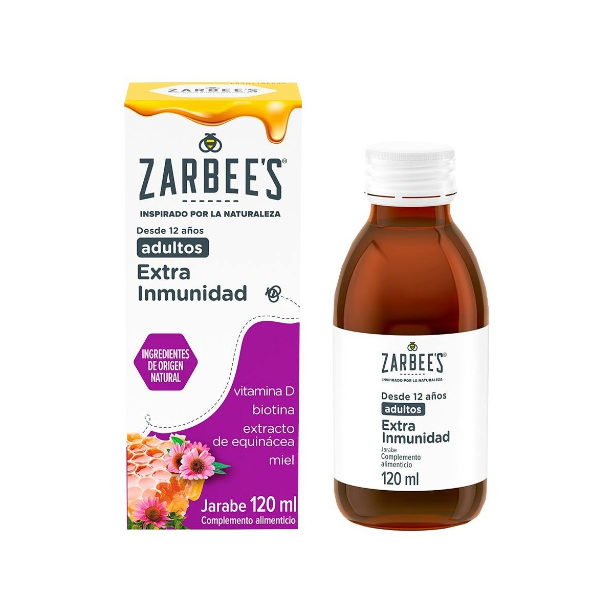 Zarbee's Jarabe Adultos Extra Inmunidad ayuda...
